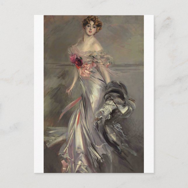 Portrait of Martha Regnier by Giovanni Boldini Postcard (Front)