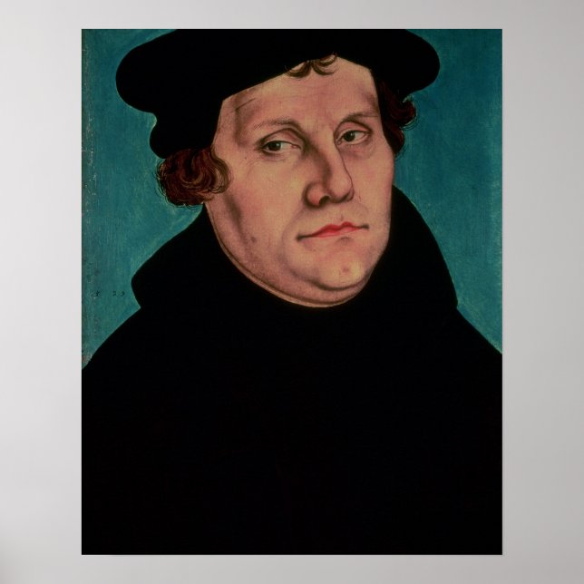 Portrait of Martin Luther, 1529 Poster (Front)