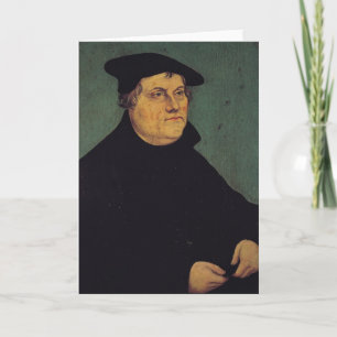 Portrait of Martin Luther  1543 Card