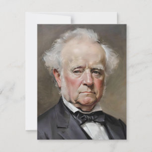 Portrait Of Martin Van Buren Holiday Card