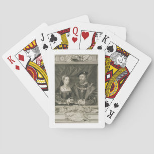 Portrait of Mary (1496-1533) Queen of France, and Playing Cards