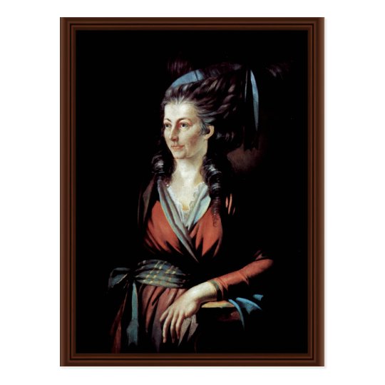 Portrait Of Mary Hess By Johann Heinrich Füssli (B Postcard