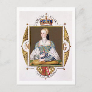 Portrait of Mary of Guise (1515-60) Queen of Scotl Postcard