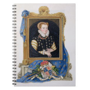 Portrait of Mary Queen of Scots (1542-87) from 'Me Notebook