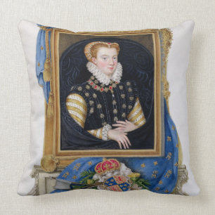 Portrait of Mary Queen of Scots (1542-87) from 'Me Throw Pillow