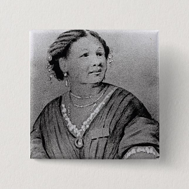 Portrait of Mary Seacole 2 Inch Square Button (Front)