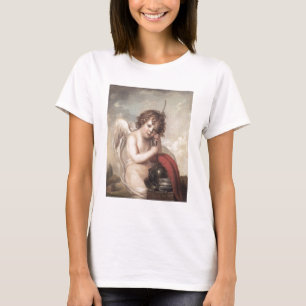 Portrait of Master Oswald Fawcett as Cupid (oil on T-Shirt