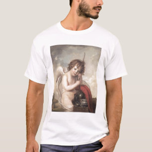 Portrait of Master Oswald Fawcett as Cupid (oil on T-Shirt