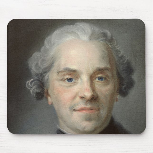 Portrait of Maurice, Comte de Saxe  1747 Mouse Pad (Front)