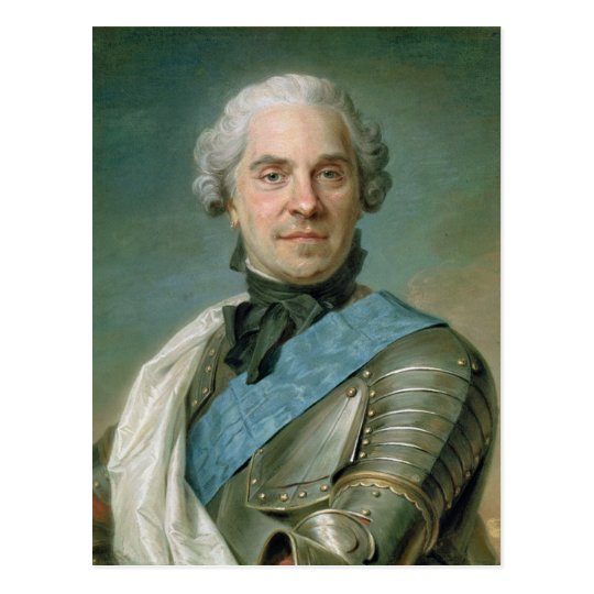 Portrait of Maurice Comte de Saxe Postcard