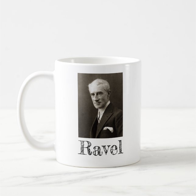 Portrait of Maurice Ravel (c. 1925) Coffee Mug (Left)