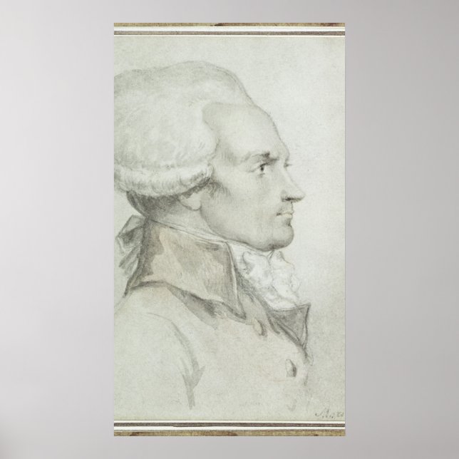 Portrait of Maximilian of Robespierre Poster (Front)
