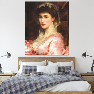 Portrait of May Sartoris, Mrs Henry Evans Gordon Canvas Print