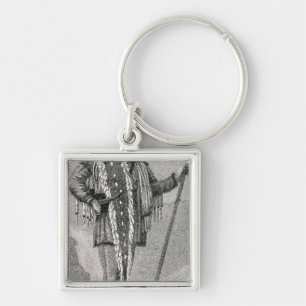 Portrait of Meriwether Lewis  engraved Keychain