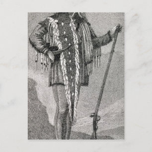 Portrait of Meriwether Lewis  engraved Postcard