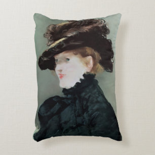 Portrait of Mery Laurent  1882 Accent Pillow