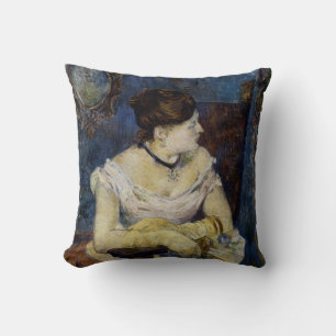 Portrait of Mette Gaugin, The Artists Wife Throw Pillow