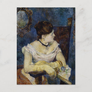 Portrait of Mette Gauguin, the Artist's Wife Postcard