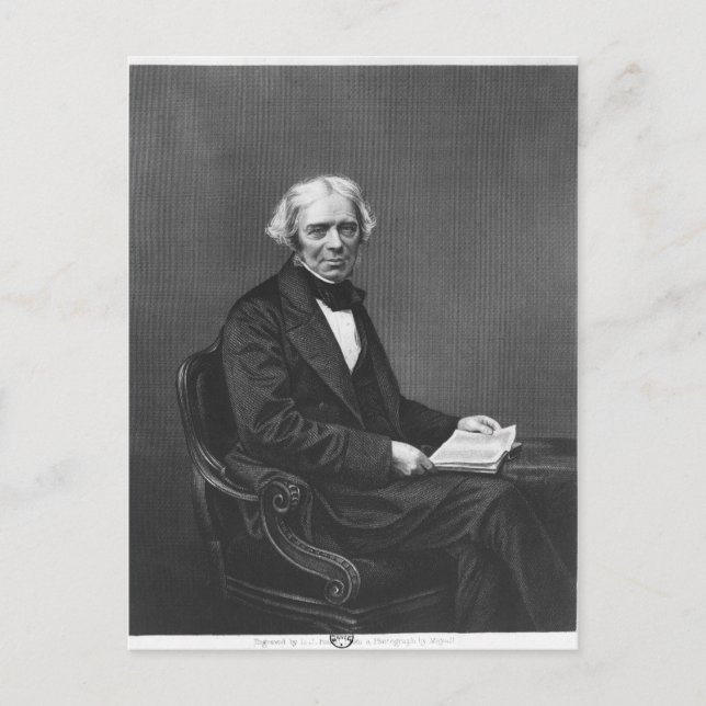 Portrait of Michael Faraday Postcard (Front)