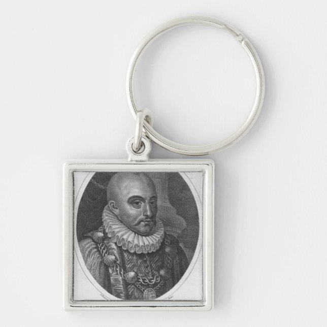 Portrait of Michel de Montaigne Keychain (Front)