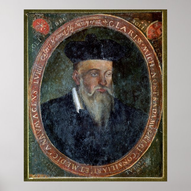 Portrait of Michel de Nostradame Poster (Front)