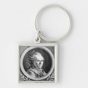 Portrait of Michel-Jean Sedaine Keychain