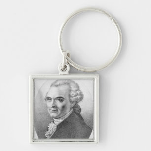 Portrait of Michel-Jean Sedaine Keychain