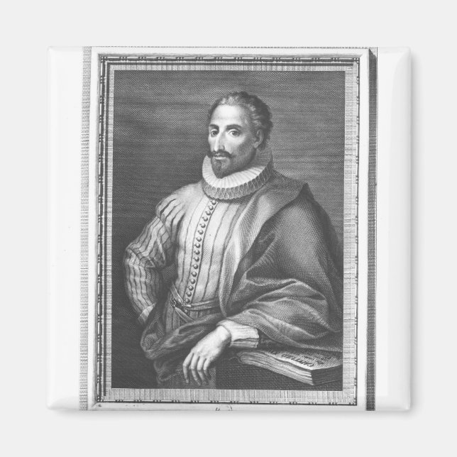 Portrait of Miguel de Cervantes Saavedra Magnet (Front)