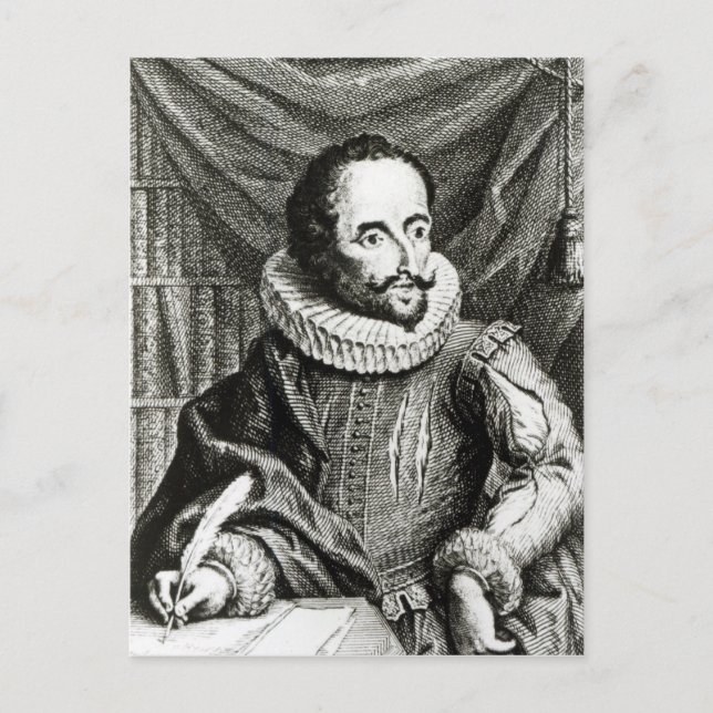 Portrait of Miguel de Cervantes Saavedra Postcard (Front)