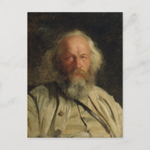 Portrait of Mikhail Alexandrovich Bakunin 1871 Postcard