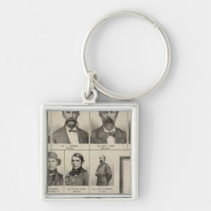 Portrait of Military Men, Minnesota Keychain