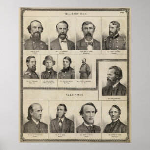Portrait of Military Men, Minnesota Poster