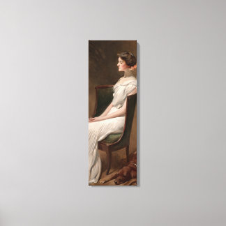 Portrait of Miss Dorothy Quincy Roosevelt Mrs Lang Canvas Print