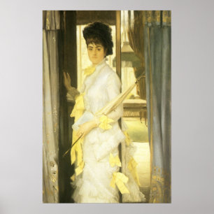 Portrait of Miss Lloyd by Tissot, Vintage Fine Art Poster