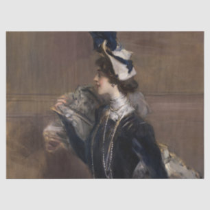 Portrait of Mme. Lina Cavalieri by G. Boldini Tissue Paper