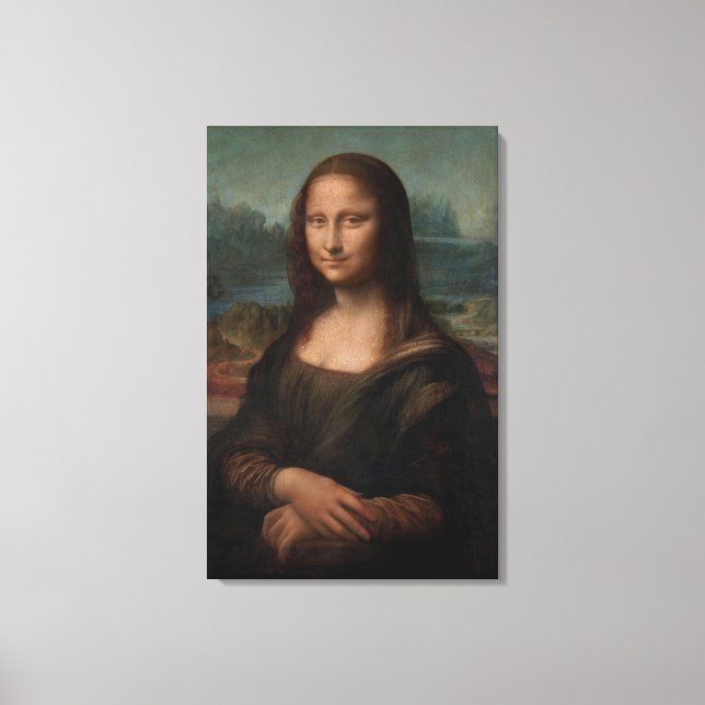 Portrait of Mona Lisa del Giocondo Canvas Print (Front)