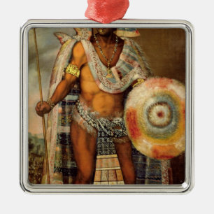 Portrait of Montezuma II Metal Ornament