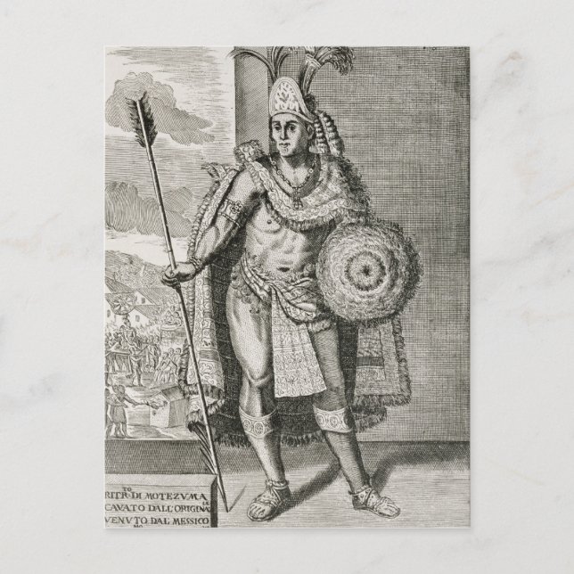 Portrait of Montezuma II Postcard (Front)