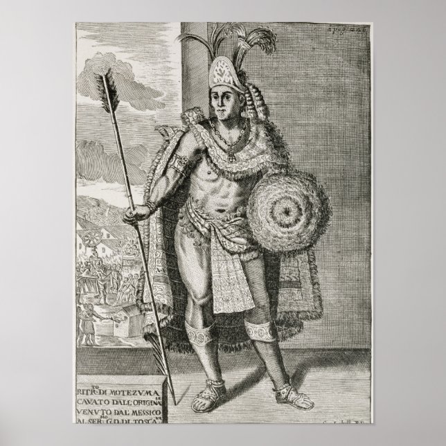Portrait of Montezuma II Poster (Front)