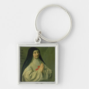 Portrait of Mother Catherine-Agnes Arnauld (1593-1 Keychain