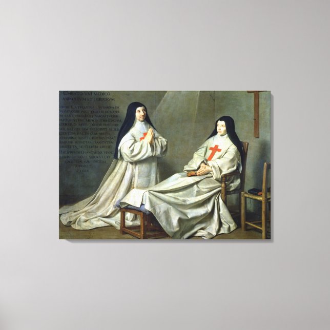 Portrait of Mother Catherine-Agnes Canvas Print (Front)
