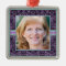Portrait of Mother in Elegant Purple Damask Photo