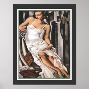 Portrait of Mrs Alan Bott by Tamara de Lempicka Poster