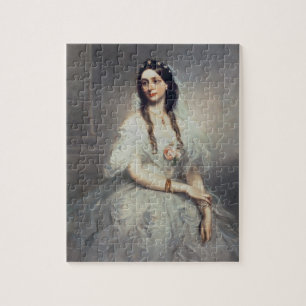 Portrait of Mrs C.W.Stoughton (d.1907), Three-quar Jigsaw Puzzle