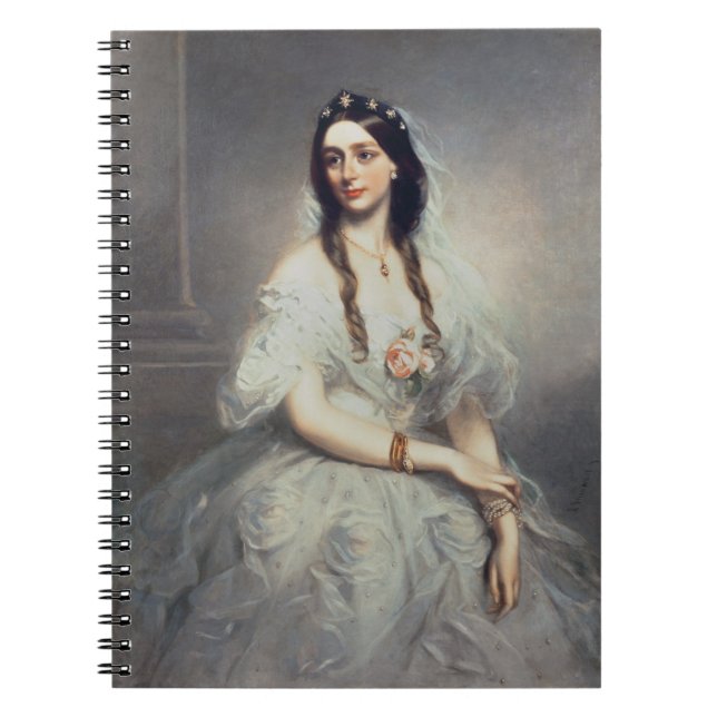 Portrait of Mrs C.W.Stoughton (d.1907), Three-quar Notebook (Front)