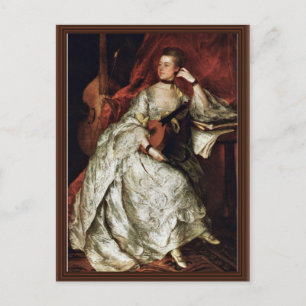 Portrait Of Mrs. Philip Thickness By Gainsborough Postcard