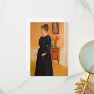 Portrait of Mrs. Signe Thiel by Carl Larsson Thank You Card
