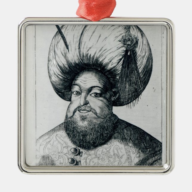 Portrait of Murad III Metal Ornament (Front)