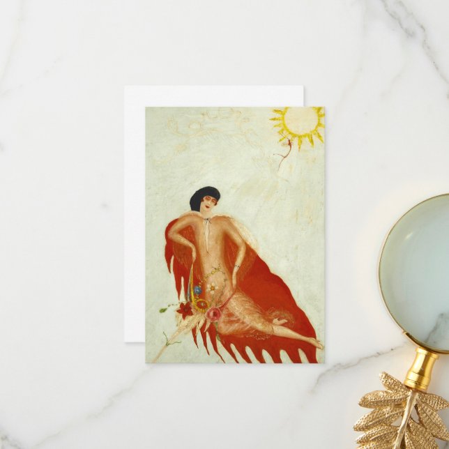 Portrait of Myself by Florine Stettheimer Thank You Card (Front/Back In Situ)