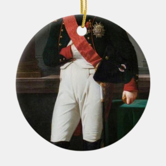 Portrait Of Napoleon Bonaparte 1809 Ceramic Ornament (Front)
